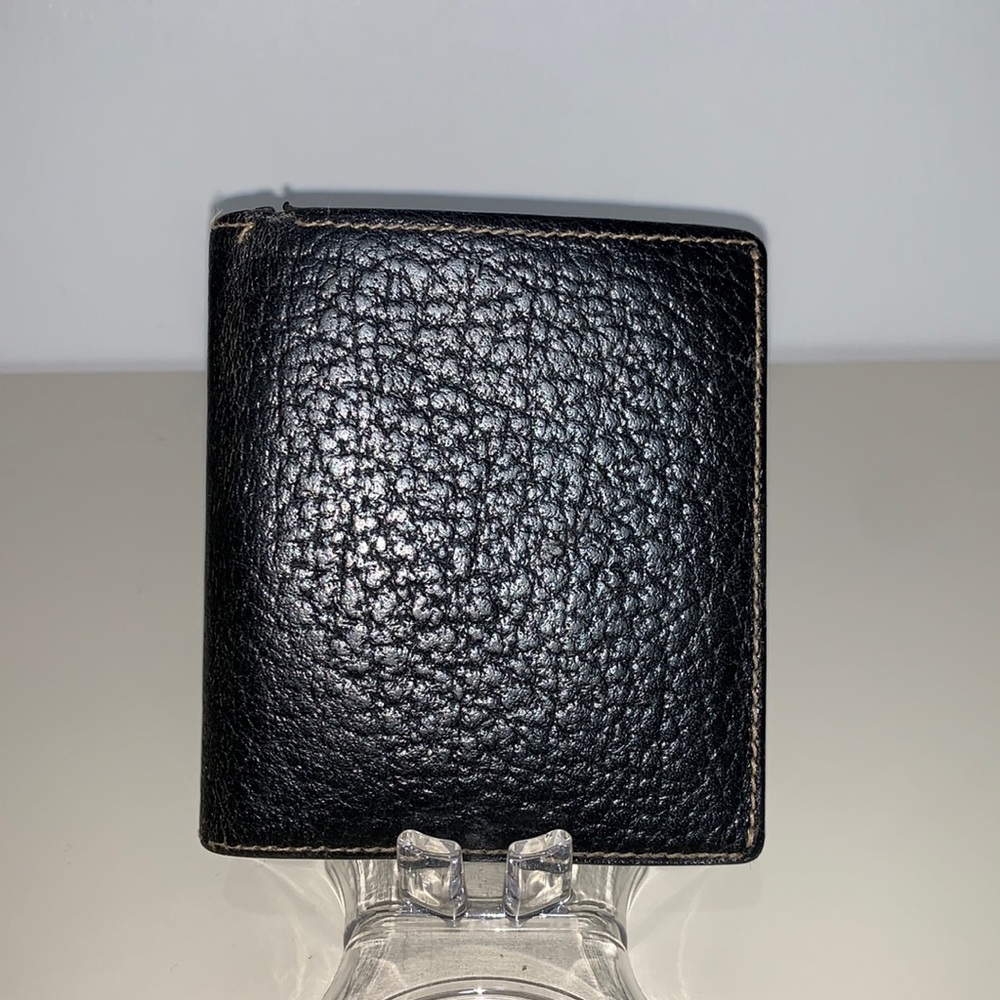 Comme des Garçons Homme Black Grained Leather Wallet